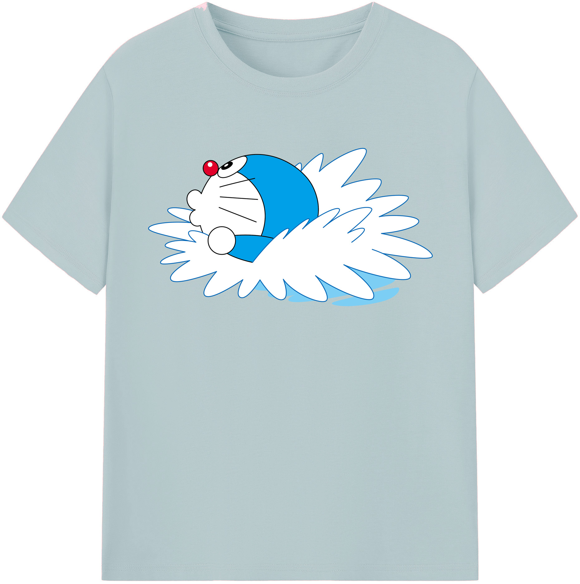 （画像用） ドラえもん Doraemon 綿100％半袖Tシャツ（フロントプリント）